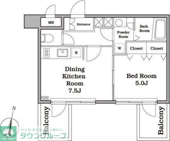 レジディア西新宿IIの物件間取画像